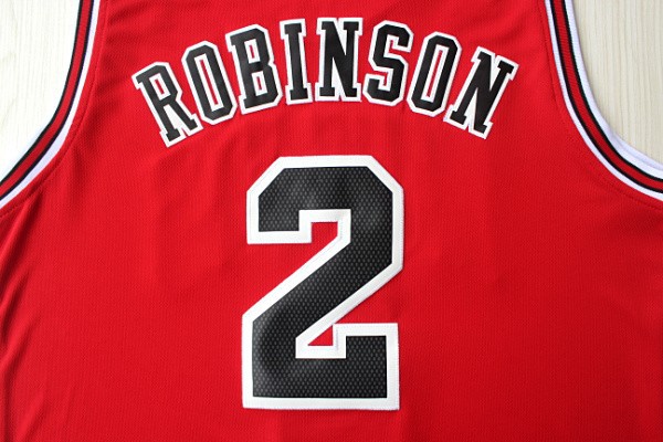 Camiseta Robinson #2 Chicago Bulls Rojo - Haga un click en la imagen para cerrar